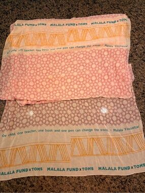 Malala Fund x TOMS Oversized Scarf Wrap Shawl 29” x 82”